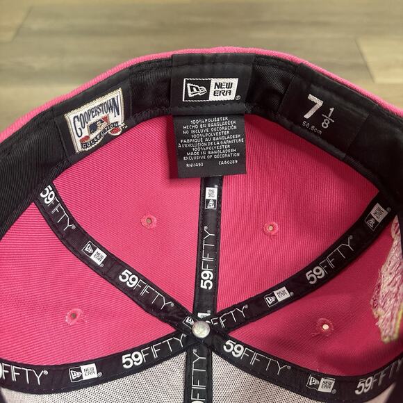 New Era Atlanta Braves Topperz Hat World Series 1995 59Fifty 7 1/4 Exclusive EUC - Picture 7 of 8